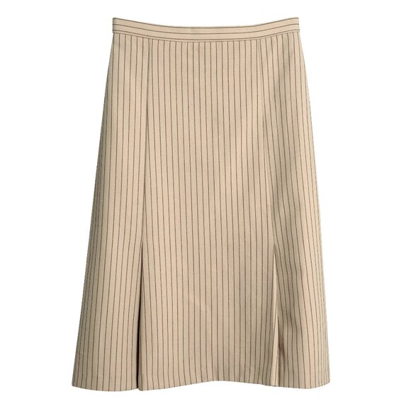 Saks Potts Dresses & Skirts - Sundazed (Germany) Vintage Schurwolle Twill Inverted Pleat A-Line Midi Skirt